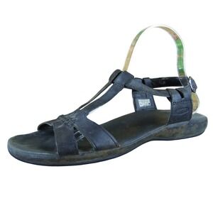 KEEN Women Emerald City Gladiator Black Leather‎ Sz 9 Medium  Used 2025